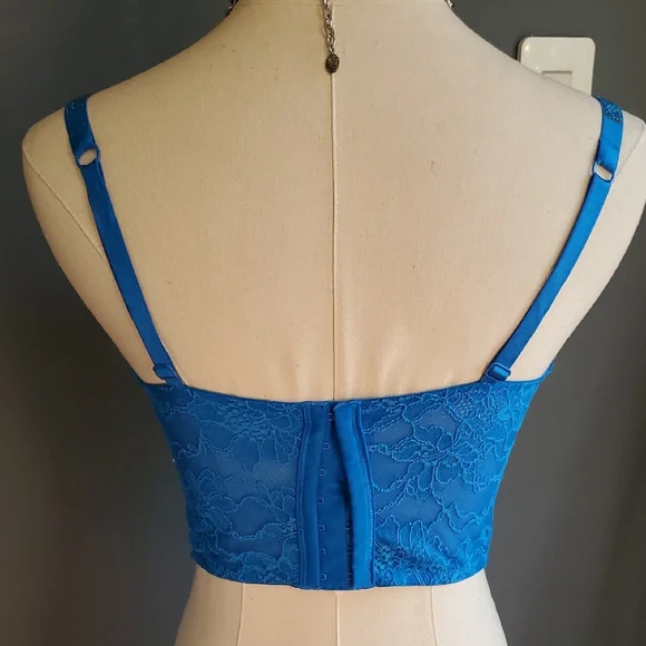 Nwt Victoria's Secret Push Up Blue  Bra with Molded Cups - Picture 8 of 15